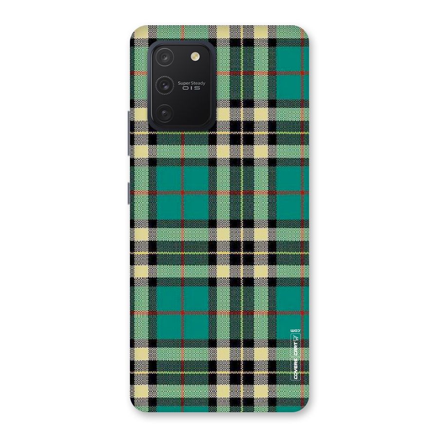 Green Check Back Case for Galaxy S10 Lite