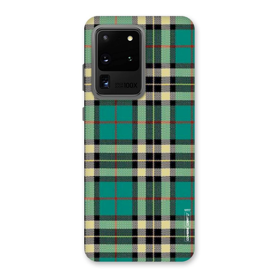 Green Check Back Case for Galaxy S20 Ultra