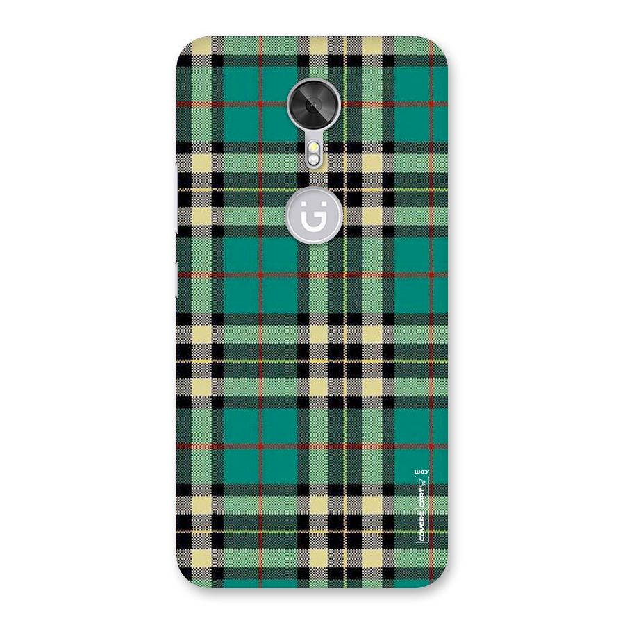 Green Check Back Case for Gionee A1