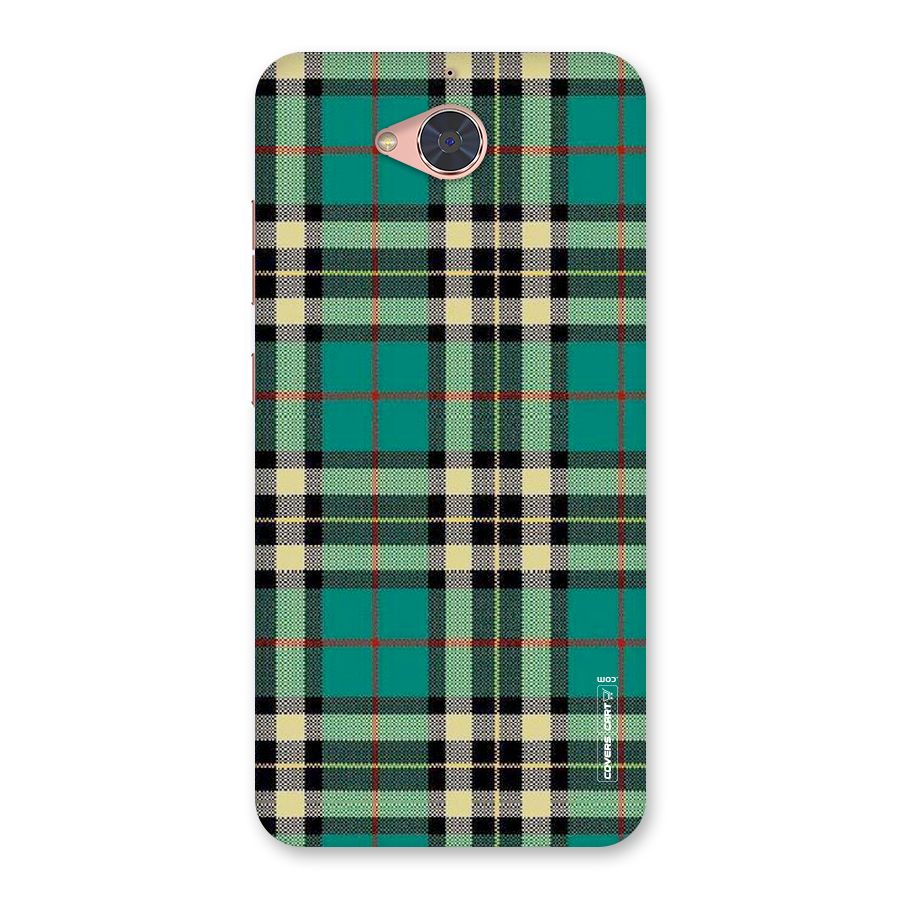 Green Check Back Case for Gionee S6 Pro
