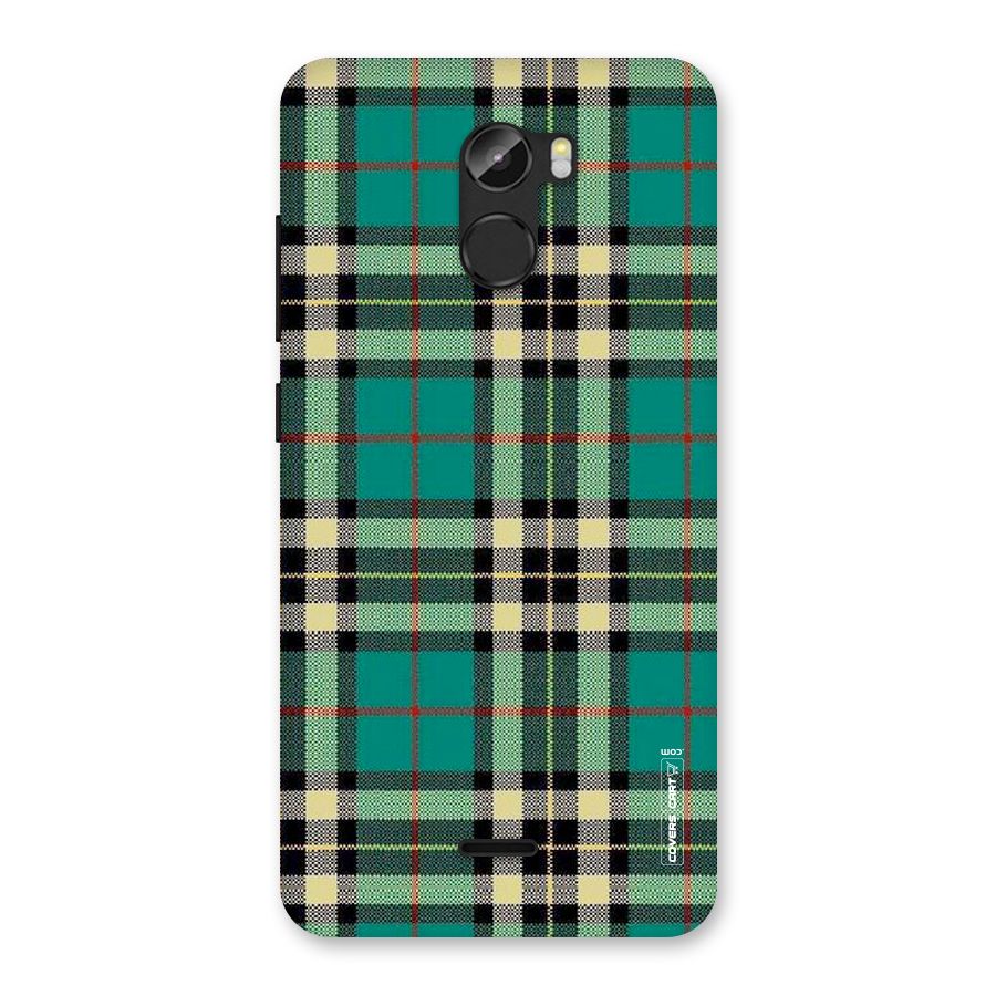 Green Check Back Case for Gionee X1