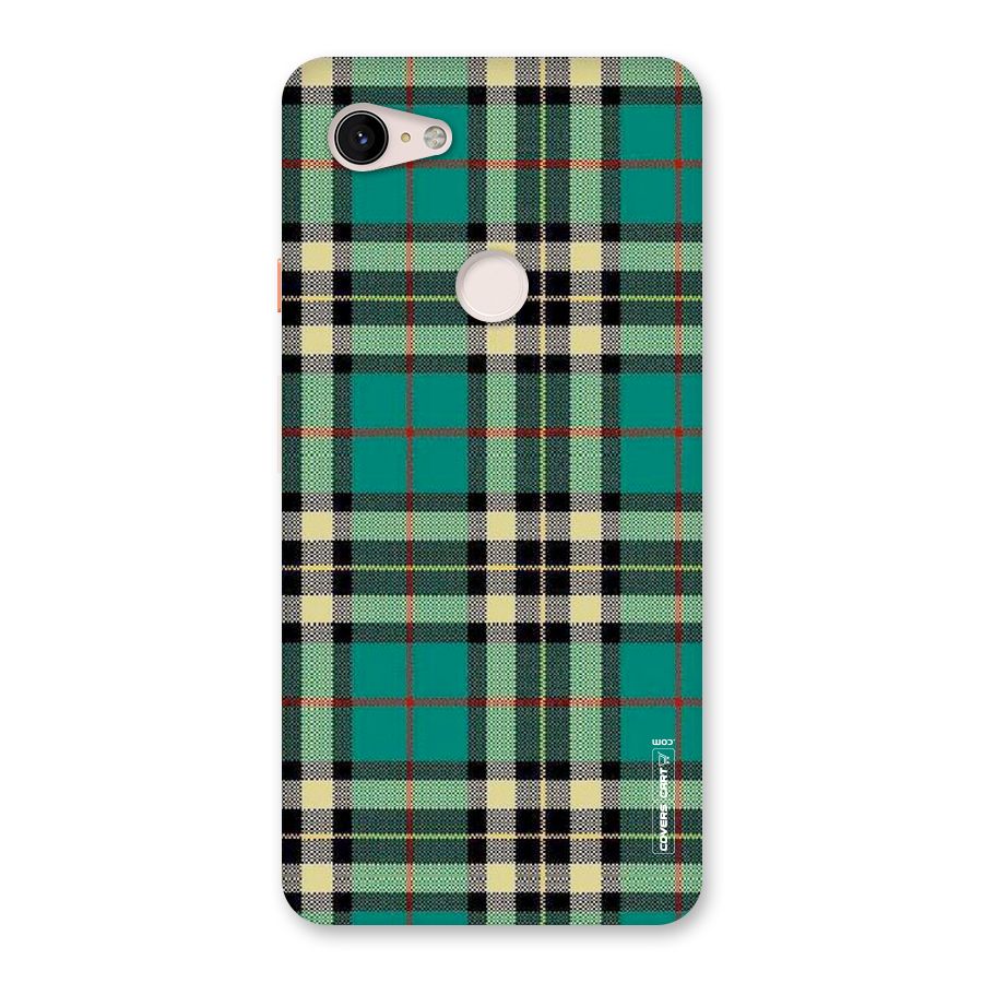 Green Check Back Case for Google Pixel 3 XL