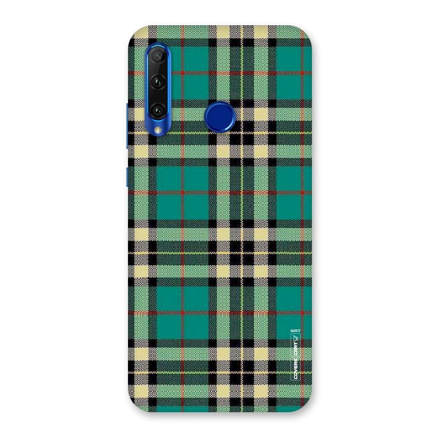 Green Check Back Case for Honor 20i