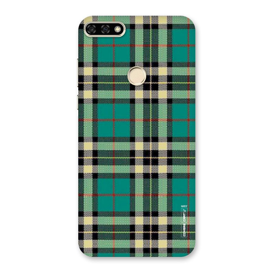 Green Check Back Case for Honor 7A