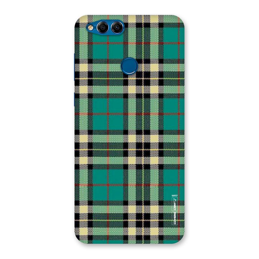 Green Check Back Case for Honor 7X