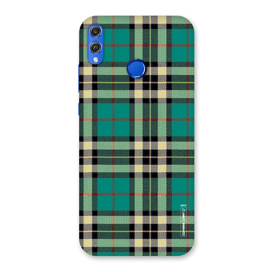 Green Check Back Case for Honor 8X