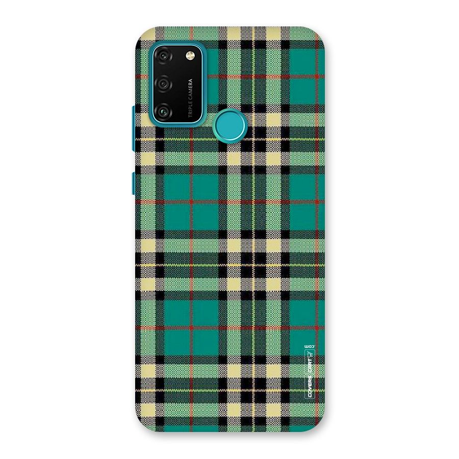 Green Check Back Case for Honor 9A