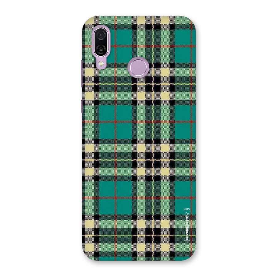 Green Check Back Case for Honor Play