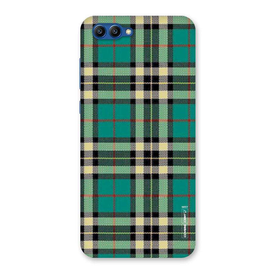 Green Check Back Case for Honor View 10