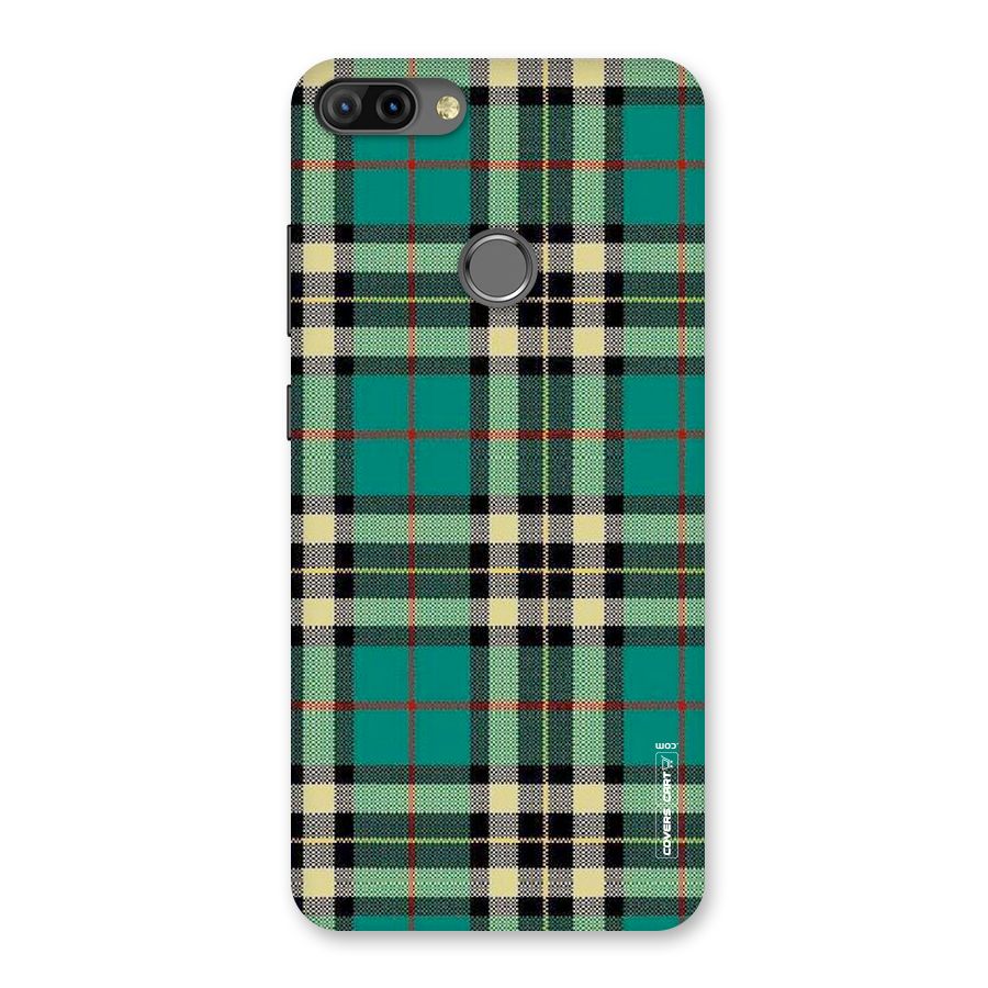 Green Check Back Case for Infinix Hot 6 Pro