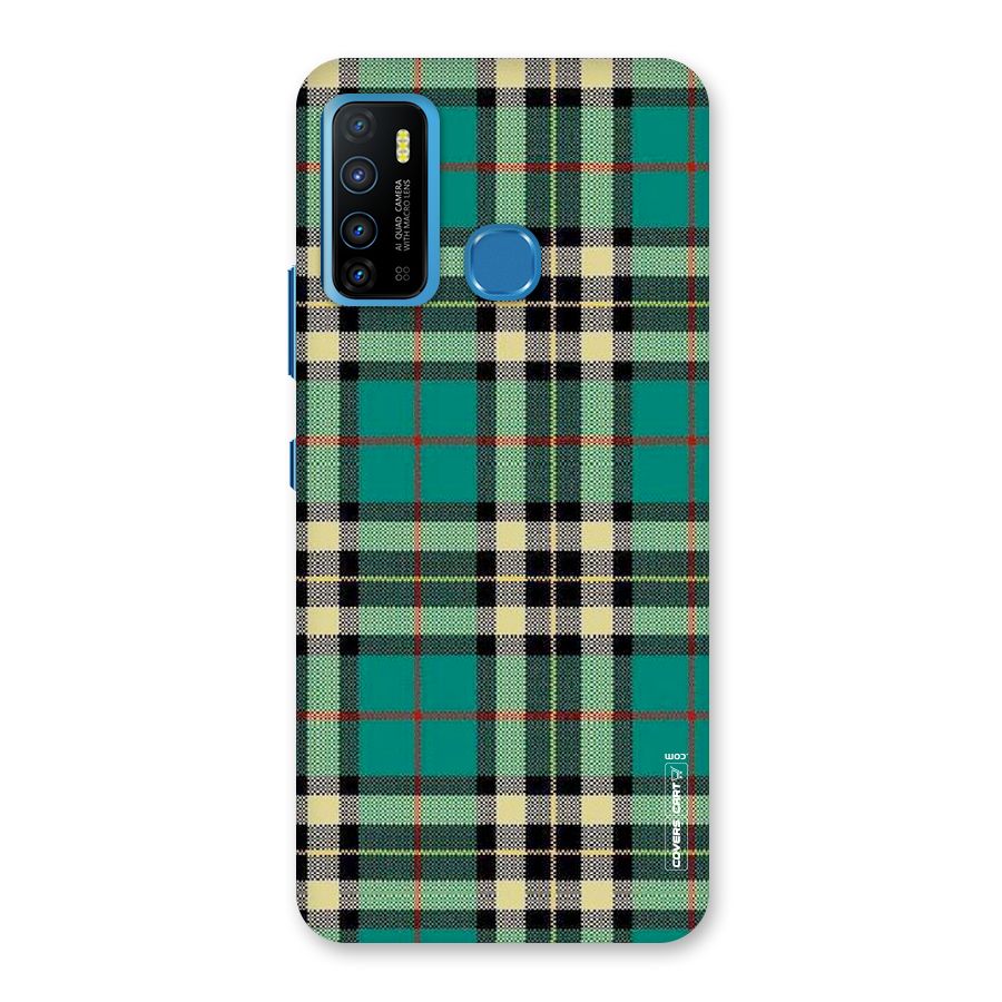 Green Check Back Case for Infinix Hot 9