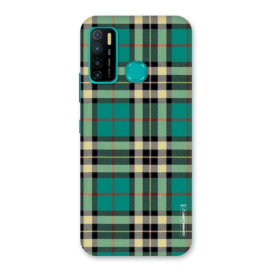 Green Check Back Case for Infinix Hot 9 Pro