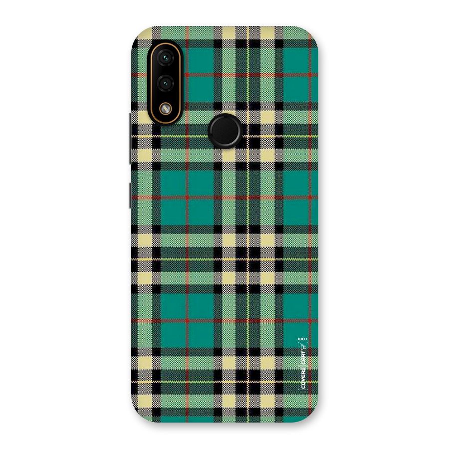 Green Check Back Case for Lenovo A6 Note