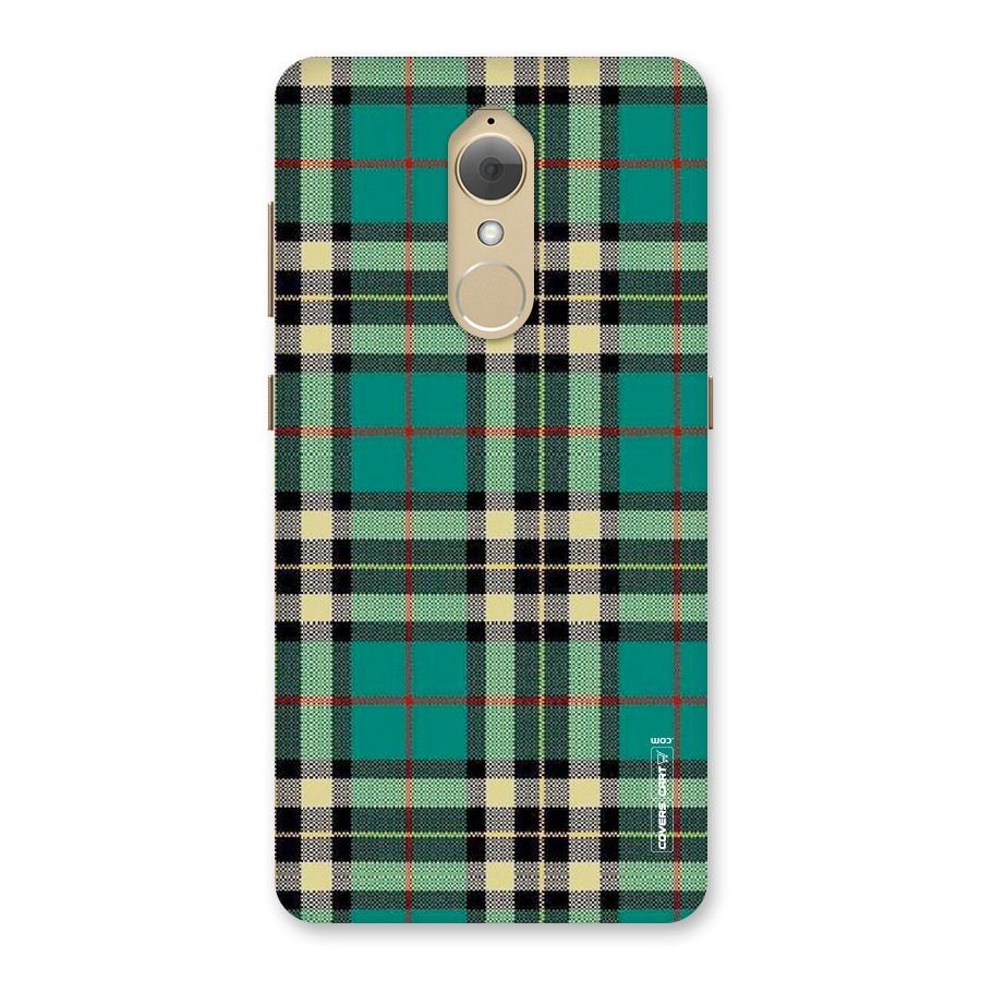 Green Check Back Case for Lenovo K8