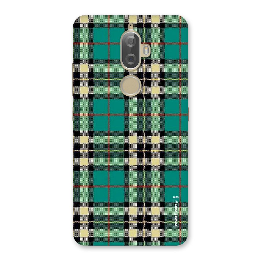 Green Check Back Case for Lenovo K8 Plus