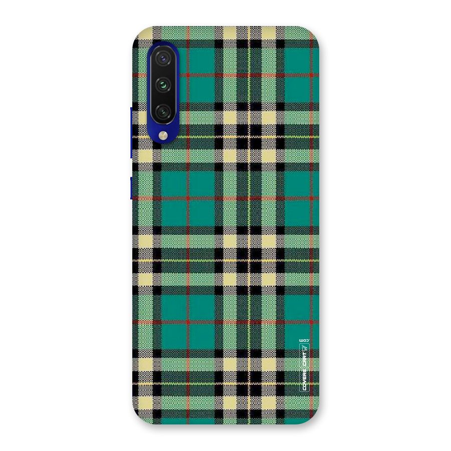 Green Check Back Case for Mi A3