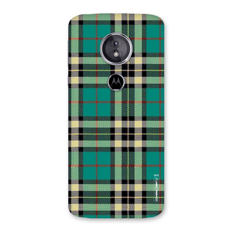 Green Check Back Case for Moto E5