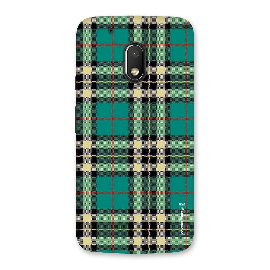 Green Check Back Case for Moto G4 Play
