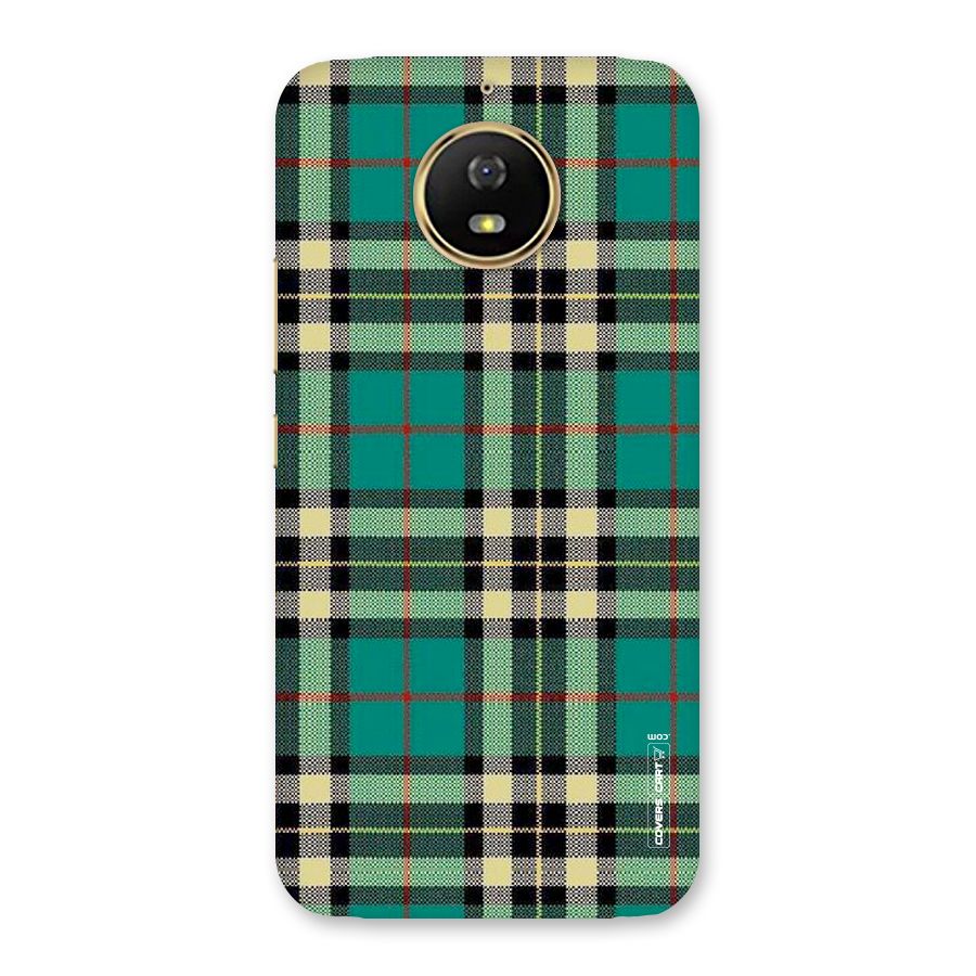 Green Check Back Case for Moto G5s