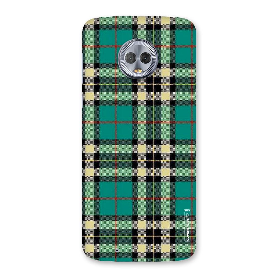 Green Check Back Case for Moto G6
