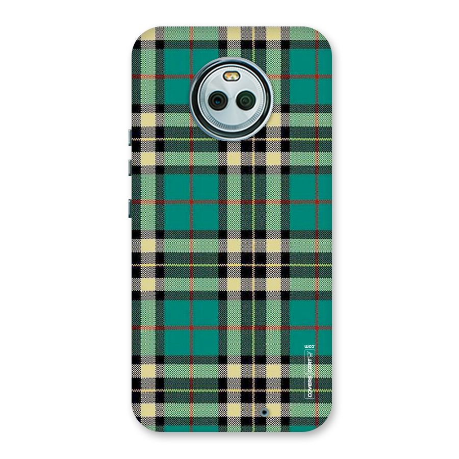 Green Check Back Case for Moto X4