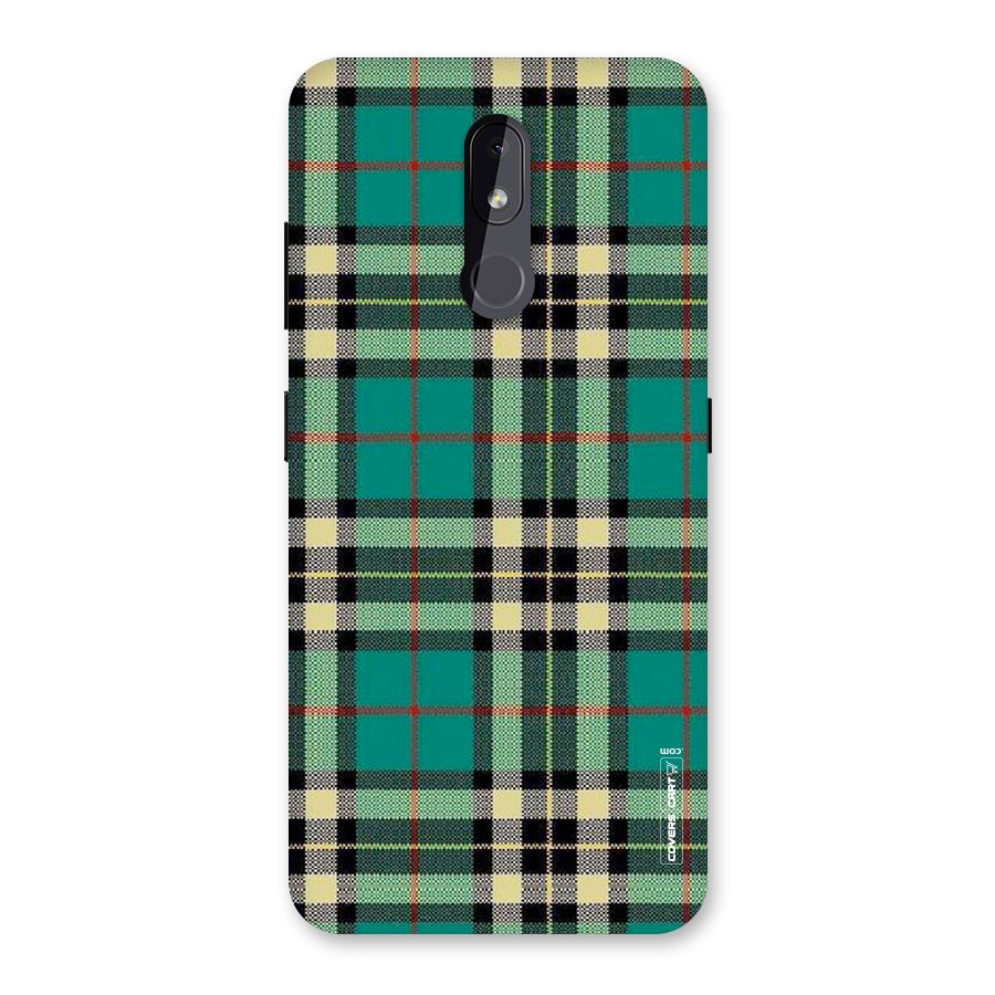 Green Check Back Case for Nokia 3.2