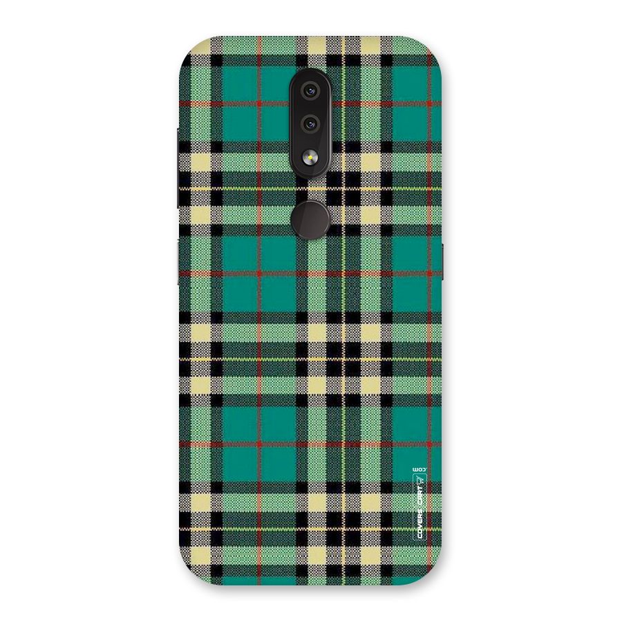 Green Check Back Case for Nokia 4.2