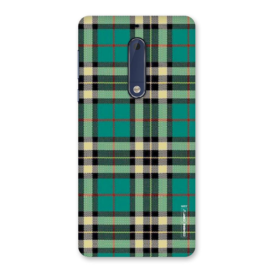 Green Check Back Case for Nokia 5