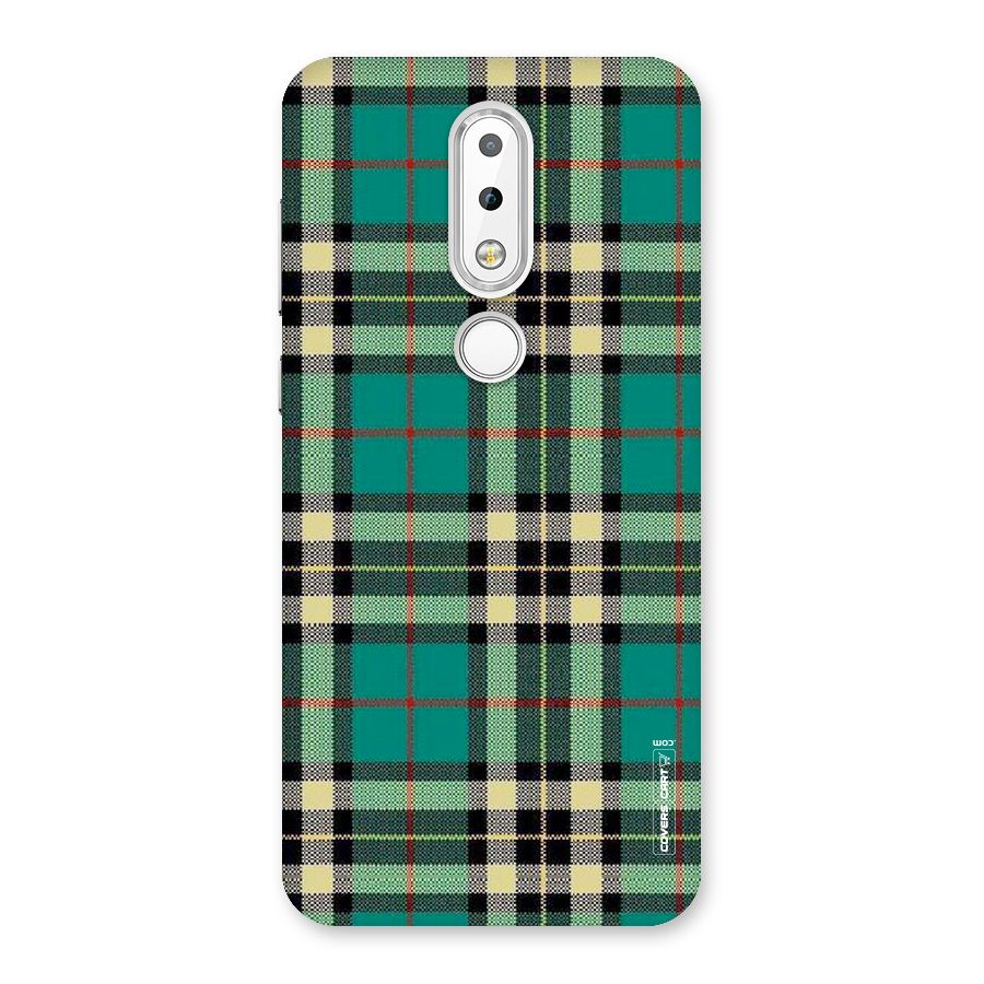 Green Check Back Case for Nokia 6.1 Plus