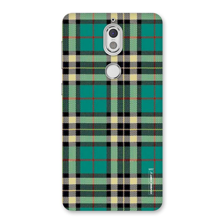 Green Check Back Case for Nokia 7