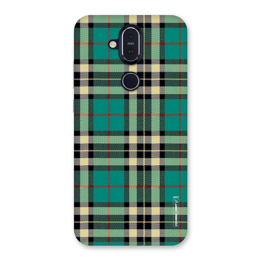 Green Check Back Case for Nokia 8.1