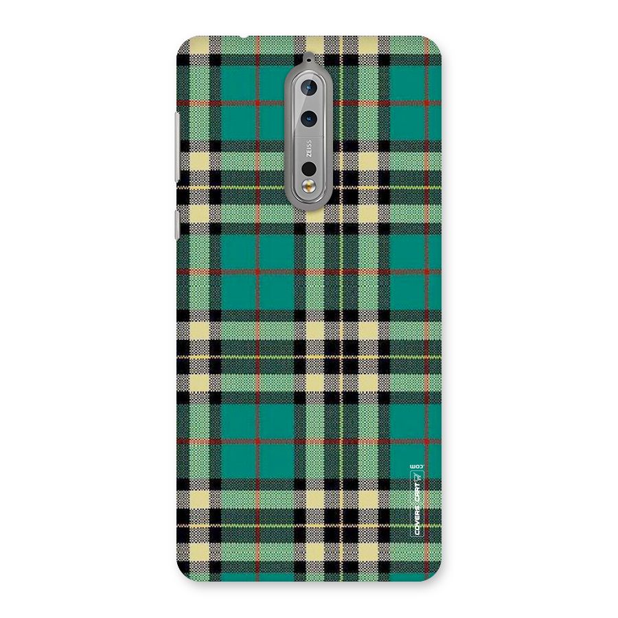 Green Check Back Case for Nokia 8