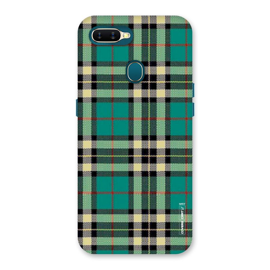 Green Check Back Case for Oppo A11k