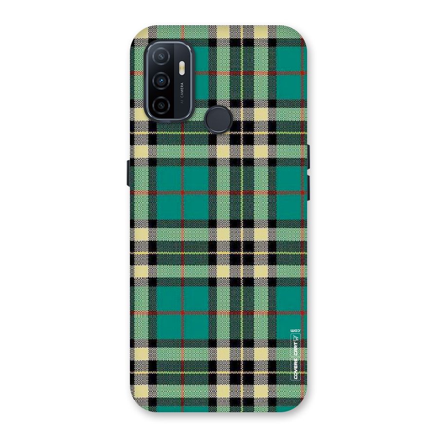 Green Check Back Case for Oppo A32