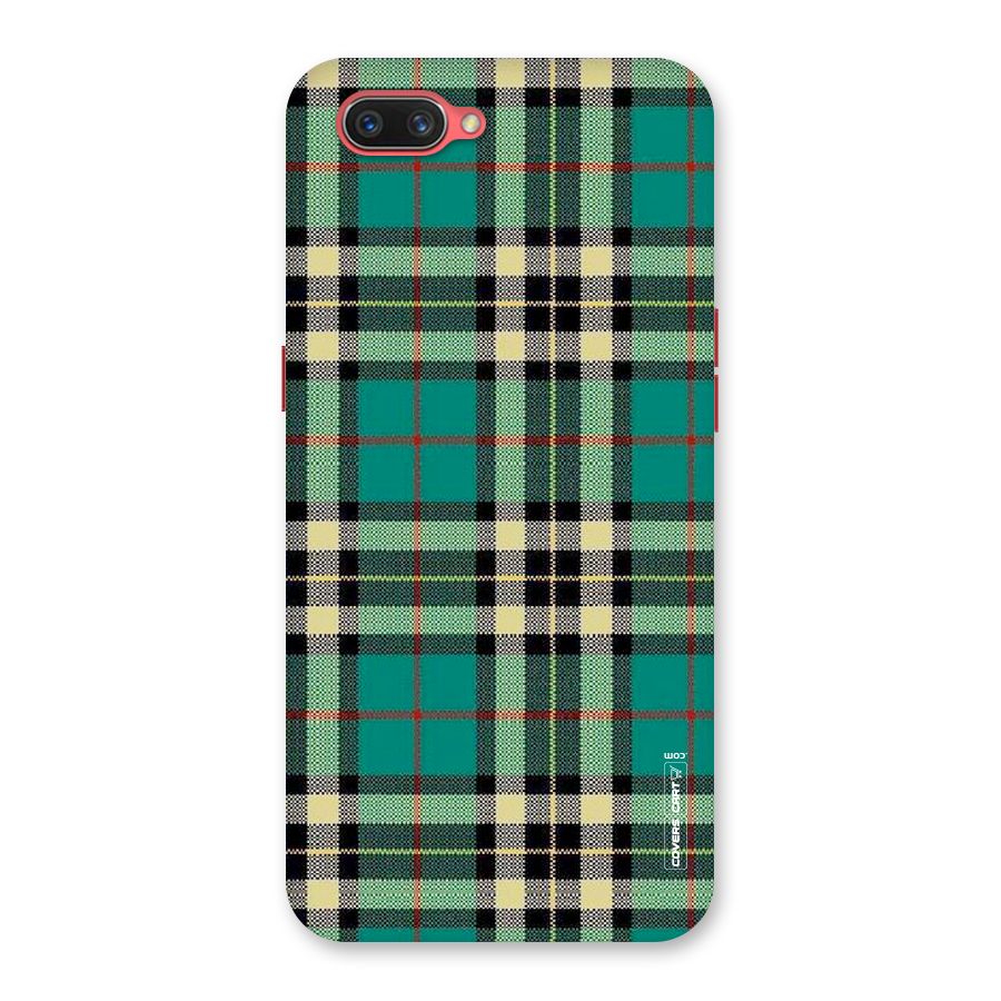 Green Check Back Case for Oppo A3s