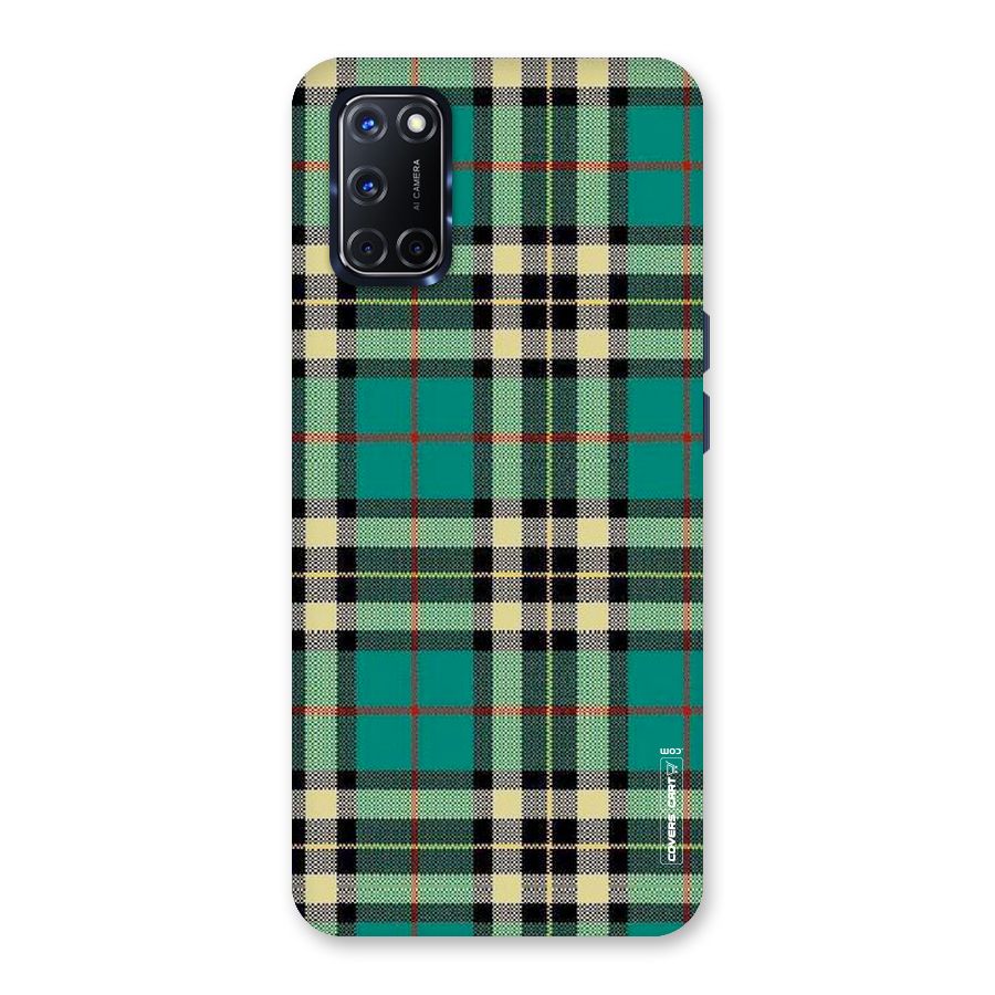 Green Check Back Case for Oppo A52