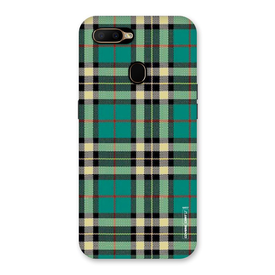 Green Check Back Case for Oppo A5s