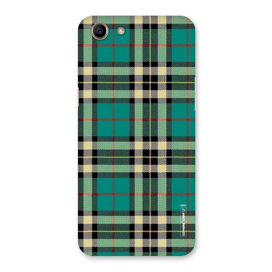 Green Check Back Case for Oppo A83 (2018)