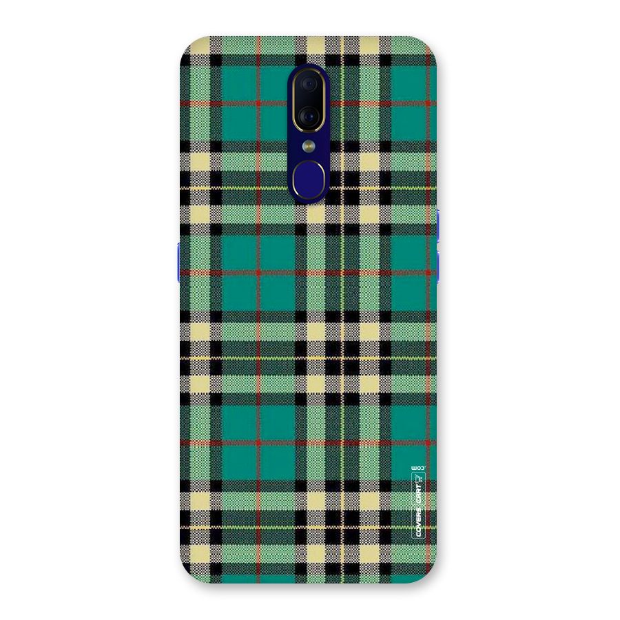 Green Check Back Case for Oppo A9