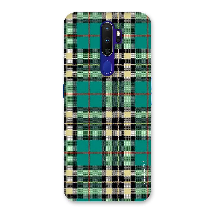 Green Check Back Case for Oppo A9 (2020)