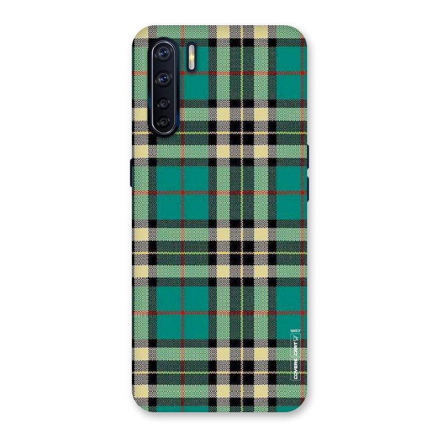 Green Check Back Case for Oppo F15