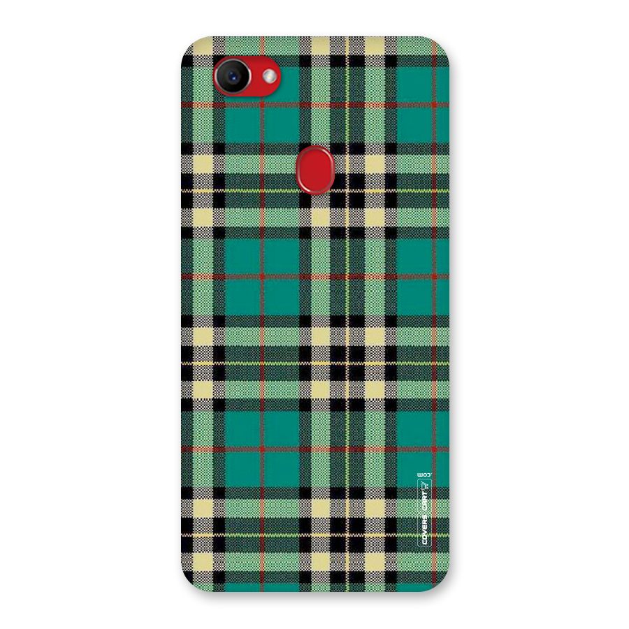 Green Check Back Case for Oppo F7