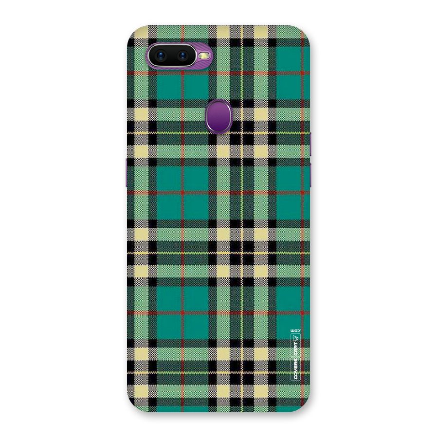 Green Check Back Case for Oppo F9