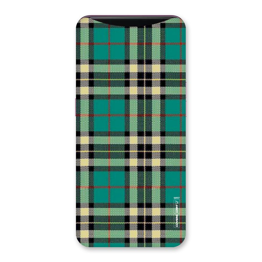 Green Check Back Case for Oppo Find X