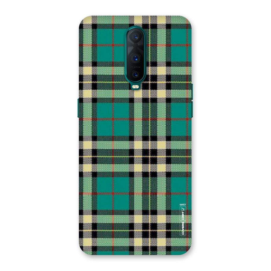 Green Check Back Case for Oppo R17 Pro