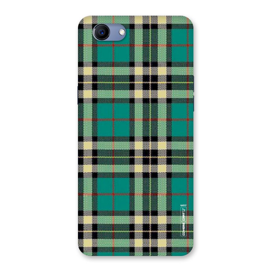 Green Check Back Case for Oppo Realme 1