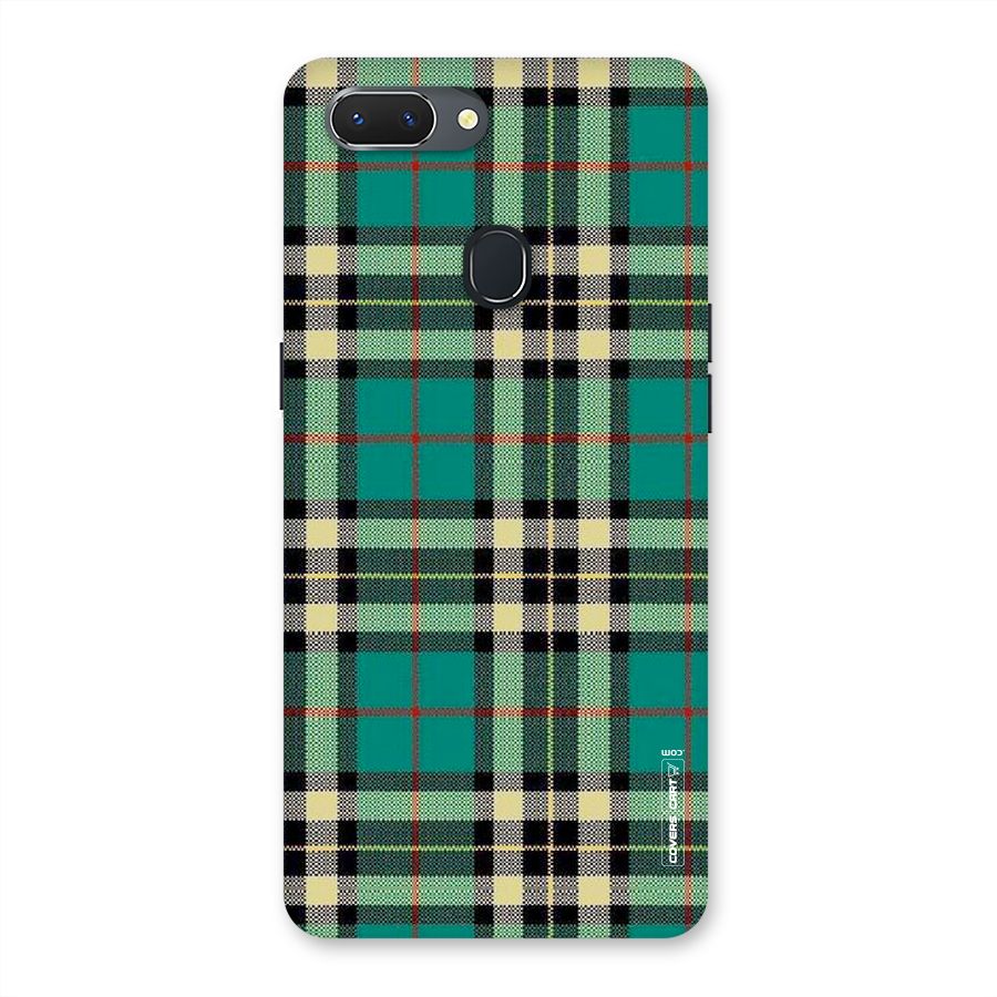 Green Check Back Case for Oppo Realme 2