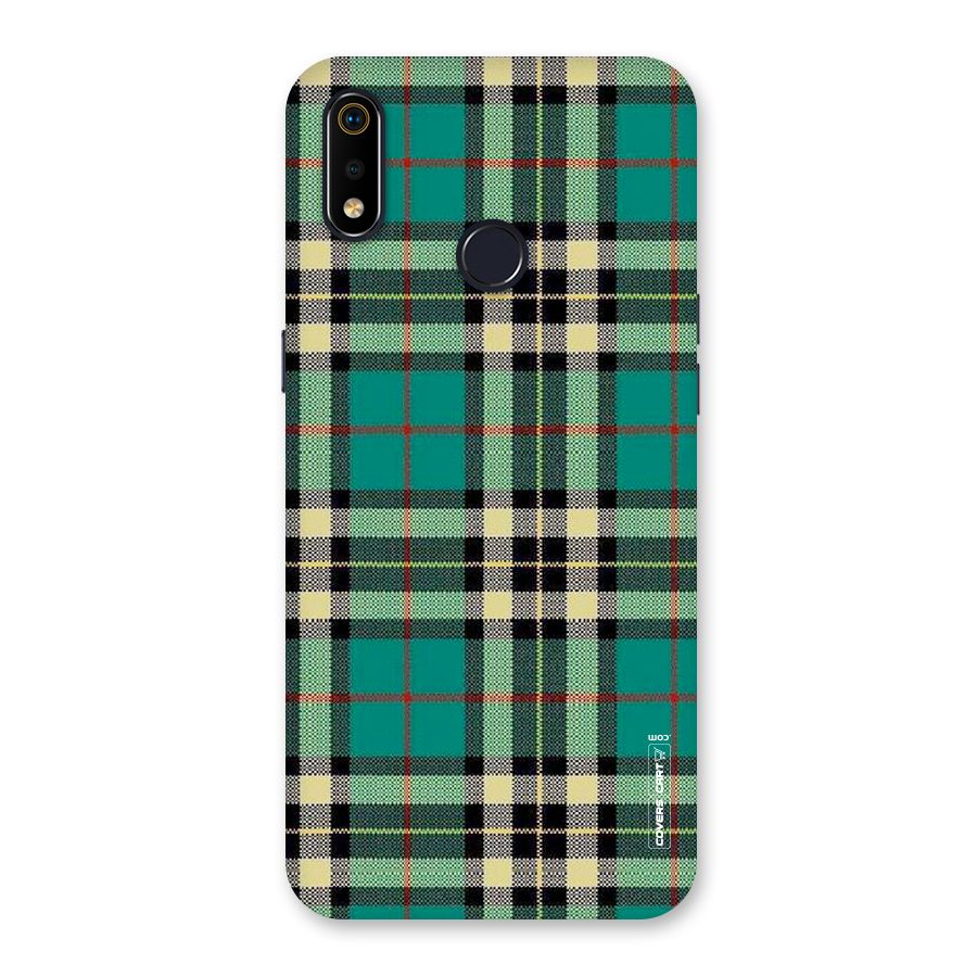 Green Check Back Case for Realme 3i