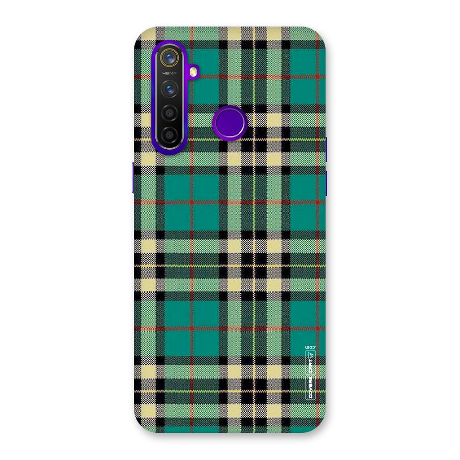 Green Check Back Case for Realme 5 Pro