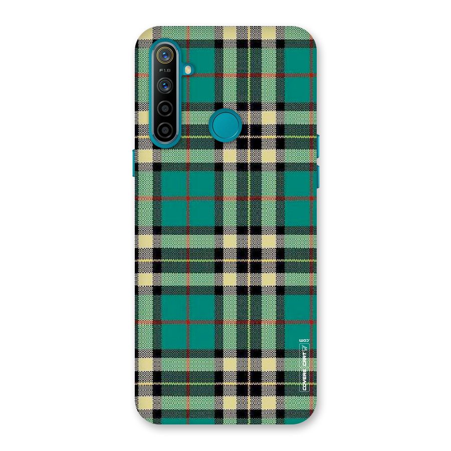 Green Check Back Case for Realme 5i